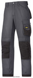 Grey Snickers Rip Stop Cordura Loose Fit Work Trousers with Kneepad Pockets -3313 Trousers Active-Workwear Turn down the heat. Wear these amazing work trousers made of super-light yet durable rip-stop fabric. Count on advanced cut, superior Cordura reinforced knee protection and a range of pockets for all your on-the-job needs. Advanced cut with Twisted Leg design and Snickers Workwear Gusset in crotch for outstanding working comfort with every move