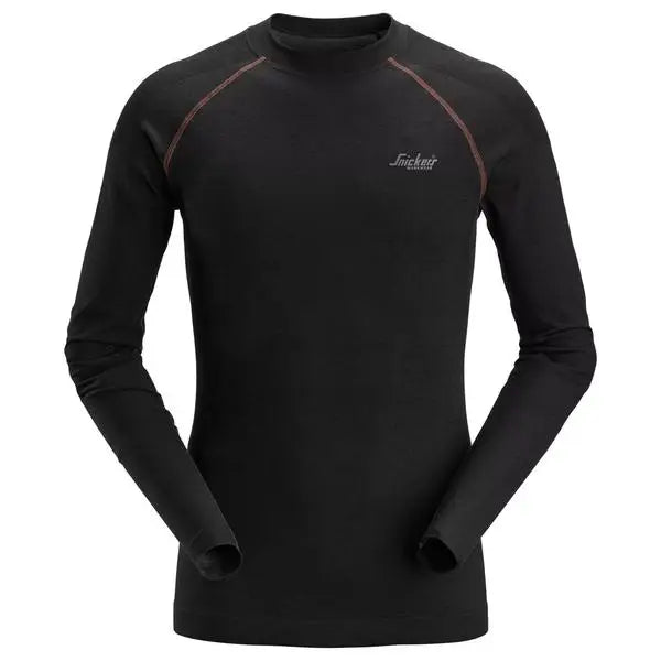 Snickers seamless base layer heat regulating wool top-9483