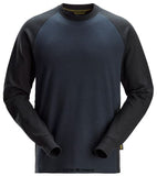 Snickers workwear two tone coloured sweatshirt work jumper with profiling space