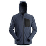 Snickers 8041 workwear flexi mesh fleece hoody with full zip workwear hoodies