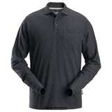 Snickers workwear 2608 long sleeve polo shirt with chest pocket