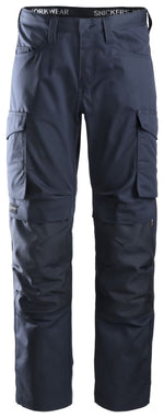 Snickers 6801 workwear service line trousers with knee pad pockets -6801