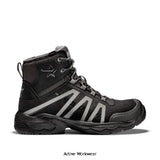 Solid Gear Shale Composite Mid Height Safety Boot S3 SRC -SG81009 Boots Snickers Active-Workwear Tough, strong and durable with a sporty design. All these elements you can find in the Shale family. Seamless upper with durable canvas and reflective panels for high visibility and strong identity. Poured polyurethane midsole together with a durable rubber outsole for great grip on uneven surfaces. Metal free.