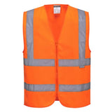 Hi-vis zipped vest ris 3279 portwest- c375