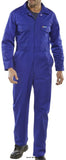 Royal Blue Standard Overall 65/35 Polycotton Boiler suit Coverall - Beeswift Pcbs Boilersuits & Onepieces Active-Workwear 65% polyester 35% cotton Lay down collar Yoke back Concealed stud front 2 breast pockets with stud flap 2 lower welted pockets 2" (5cm) waistband with side elastication