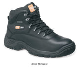Sterling black waterproof safety hiker work boots steel toe & midsole 3 to 13 ss812sm boots active-workwear