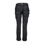 Apache stretch slim fit holster pocket work trousers in black - sudbury