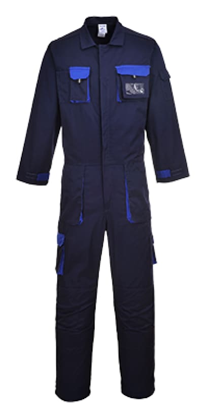 Texo contrast zipped coverall boiler suit portwest