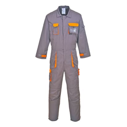 Texo contrast zipped coverall boiler suit portwest