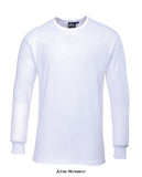 Thermal base layer tee shirt long sleeve portwest b123 underwear & thermals
