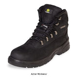 Thinsulate Water Resistant Safety Boot Black S3 Steel Toe Midsole Sizes 6 to 13- Beeswift Ctf24 Boots Active-Workwear Dual Density PU - TPU, 200 Joule steel toe cap, Steel midsole protection, Shock Absorber heel, Anti-static, Slip resistant, Water penetration resistant, Breathable membrane lining, Conforms to EN ISO 20345 S3 SRC