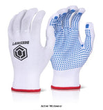 Tronix nylon fibre blue dot safety glove - tbd