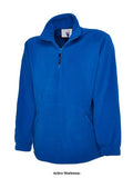 Uneek classic 1/4 zip fleece jacket-602 workwear jackets & fleeces uneek active-workwear