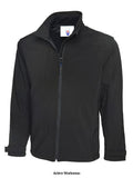 Uneek deluxe full zip soft shell jacket-611 workwear jackets & fleeces uneek active-workwear