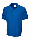 Uneek heavyweight cotton polo shirt- 104 uniform polo shirt