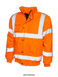 Uneek hi vis bomber jacket-804 hi vis jackets uneek active-workwear