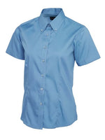 Uneek ladies pinpoint oxford half sleeve shirt-704