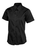 Uneek ladies pinpoint oxford half sleeve shirt-704