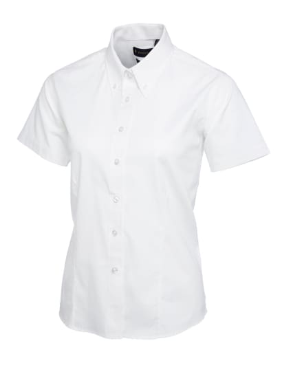 Uneek ladies pinpoint oxford half sleeve shirt-704