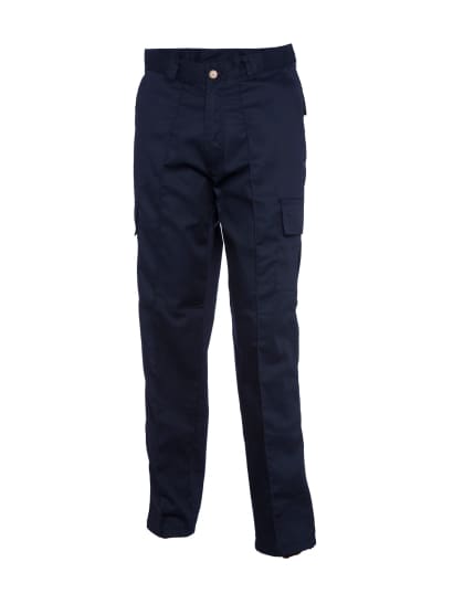 Uneek mens cargo work trouser with sewn in crease uniform trousers-902