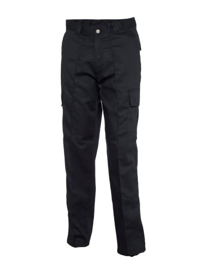 Uneek mens cargo work trouser with sewn in crease uniform trousers-902