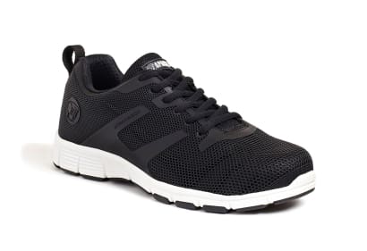 Vault lightweight black mesh safety trainers with aluminium toe cap vegan-friendly sb