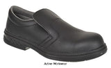 Vegan Microfibre Slip On Safety Shoe ideal Care Home staff- FW81 