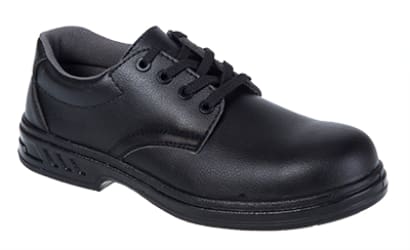 Vegan microfibre laced safety shoe s2 sizes 34 -48 portwest fw80 shoes active-workwear