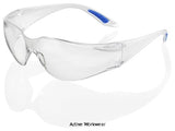 Vegas safety glasses clear lens beeswift- bbvs
