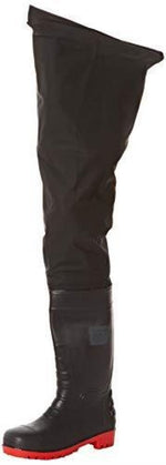 Waist height safety wellington waders steel toe cap s5 portwest fw71 wellingtons active-workwear