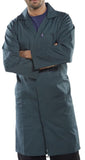 Warehouse coat with pockets and vent traditional warehouse coat beeswift - pcwc workwear jackets & fleeces active-workwear