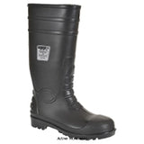 Wellington boot s5 steel toe and midsole portwest total safety fw95