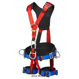 Working at heights 4-point safety harness comfort plus portwest fp19 accessories belts kneepads etc active-workwear