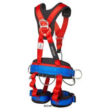 Working at Heights 4-Point Safety Harness Comfort Plus Portwest FP19  Ergonomically designed with the users comfort in mind, the 4 Point Comfort Plus Harness has been engineered from lightweight aluminium, optimising strength and durability. It provides 4 points of attachment, one rear D ring, two side D rings and an upper and lower chest D ring. Quick release buckles for easy fitting. Ideal for work positioning or suspension work.  