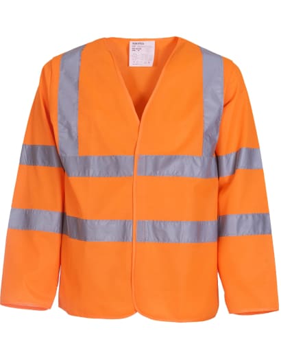 Yoko hi vis long sleeve vest jerjin viz class 3 -hvj200