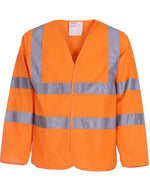 Yoko hi vis long sleeve vest jerjin viz class 3 -hvj200