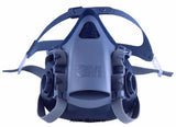 3M 7503 Large Silicone Respiratory Half Mask Face piece- respiratory-active workwear This half facepiece was designed with the wearer in mind. Its soft sealing surface, along with a uniquely designed, 3M Cool Flow Exhalation Valve, enhances wearer comfort and face fit. It's made fr