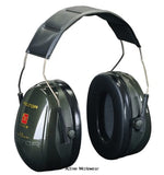 3M Peltor Optime 2 Headband Ear Protection - H520A Ear Protection Active-Workwear   Peltor Optime II by 3M has been developed for demanding noise-hazard environments and muffles even extremely low frequencies to a maximum degree. The sealing rings are filled with a unique combination of liquid and foam. The result is an optimum seal with low contact pressure, which provides snug comfort even during long-time use. The sealing rings have ventilation channels and are covered with soft,  SNR 31db