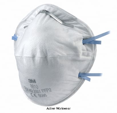 3M Respiratory Face Mask FFP2 (Pack Of 20) - 8810 Respiratory Active-Workwear 3M 8810 Cup-Shaped Respirator - FFP2 Provides respiratory protection against moderate levels of fine dusts and mists. Additional Information , Reliable, effective protection against fine part