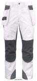 Flexible cargo work trousers with cordura reinforcements