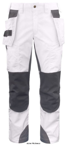Projob stretch painters white trousers with holster pockets