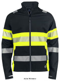 High-vis waterproof stretch jacket with reflective details