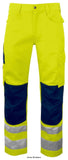 Projob 6532 high-vis work trousers with smart storage solution