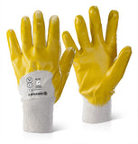 Beeswift Nitrile Knit wrist Part Coated Lightweight Safety Glove (Pack Of 100) - Nkwpclw Workwear Gloves Active-Workwear Good flexibility and comfort. Resists abrasion, cuts and punctures. General purpose handling in many industrial sectors. EN388: 2016 Level 3 - Abrasion Level X - Cut Resistance Level 1 - Tear Resistance Level 1 - Puncture Level B ISO 13997 Cut Resistance