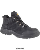 Amblers Vegan Friendly Mid Boot Chukka Safety Boot FS151 (SB-P-SRA) Black Boots Active-Workwear