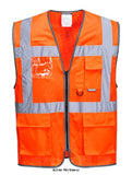 Athens Mesh Air Hi Vis Zipped Executive Vest RIS 3279 Portwest C376 Hi Vis Tops Active-Workwear