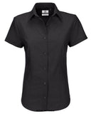 B&C Ladies Oxford Short Sleeve Corporate Shirt-SWO04 Shirts Polos & T-Shirts Active-Workwear