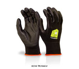Beeswift (PUGGY) Pu Coated Nylon Work Glove (Pack Of 100 prs) - Pug Workwear Gloves Active-Workwear the electricians/plumbers favourite work glove Nylon Glove. Polyurethane palm coated. Machine Knitted. Integral elasticated wrist. Ideal for handling light components. EN388: 2003 Level 4 - Abrasion Level 1 - Cut Resistance Level 3 - Tear Resistance Level 1 - Puncture 