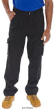 Beeswift Traders Newark Multi Pocket Work Trousers With Kneepad Pockets - Ctrant Trousers Active-Workwear Hard wearing tradesman trousers 320gsm 65% Polyester / 35% Cotton Cargo trousers with triple stitched seams, 2 Side pockets and ticket pocket, Metal zip fly, Reinforced back pockets with flaps and hook and loop fastening, 2 Large thigh pockets with flaps and special pockets, Internal knee pad pockets, Can be used in conjunction with standard insertable kneepad (sold separately)