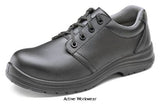 Beeswift Vegan Microfibre Tie Safety Shoe S2 Steel Toe Cap catering and hospitality- Cf823 Shoes Active-Workwear 200 Joule steel toe cap Shock absorber heel Anti-Static Oil resistant sole Slip Resistant Washable to 40°C Water resistant upper EN ISO 20345 S2 SRC